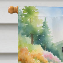 Load image into Gallery viewer, Affenpinscher Spring Path House Flag