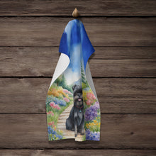 Load image into Gallery viewer, Affenpinscher Spring Garden Kitchen Towel