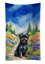 Load image into Gallery viewer, Affenpinscher Spring Garden Kitchen Towel