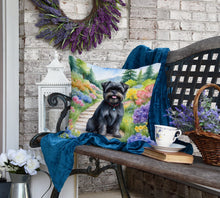 Load image into Gallery viewer, Affenpinscher Spring Garden Throw Pillow