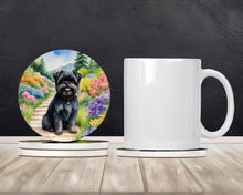 Load image into Gallery viewer, Affenpinscher Spring Garden Large Sandstone Coasters Pack of 4
