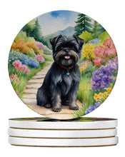 Load image into Gallery viewer, Affenpinscher Spring Garden Large Sandstone Coasters Pack of 4