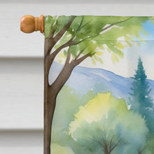 Load image into Gallery viewer, Afghan Hound Spring Path House Flag