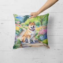 Load image into Gallery viewer, Akita Spring Garden Throw Pillow