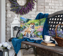 Load image into Gallery viewer, Akita Spring Garden Throw Pillow