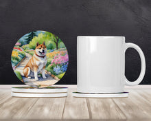 Load image into Gallery viewer, Akita Spring Garden Large Sandstone Coasters Pack of 4