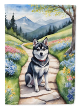 Load image into Gallery viewer, Alaskan Klee Kai Spring Path House Flag