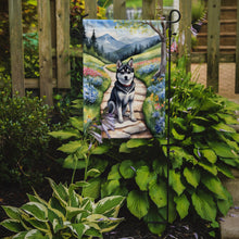 Load image into Gallery viewer, Alaskan Klee Kai Spring Path Garden Flag  – Dog-Themed Floral Outdoor Decor
