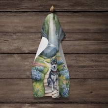 Load image into Gallery viewer, Alaskan Klee Kai Spring Garden Kitchen Towel