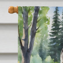 Load image into Gallery viewer, Alaskan Malamute Spring Path House Flag
