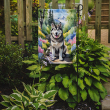 Load image into Gallery viewer, Alaskan Malamute Spring Path Garden Flag  – Dog-Themed Floral Outdoor Decor