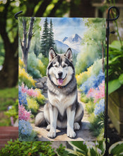 Load image into Gallery viewer, Alaskan Malamute Spring Path Garden Flag  – Dog-Themed Floral Outdoor Decor