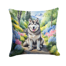 Load image into Gallery viewer, Alaskan Malamute Spring Garden Throw Pillow