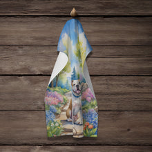 Load image into Gallery viewer, American Bulldog Spring Garden Kitchen Towel