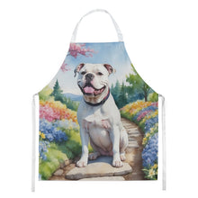 Load image into Gallery viewer, American Bulldog Spring Garden Apron – Artist-Designed Kitchen, BBQ &amp; Craft Apron