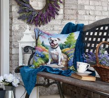 Load image into Gallery viewer, American Bulldog Spring Garden Throw Pillow
