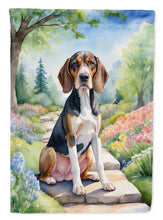 Load image into Gallery viewer, American English Coonhound Spring Path Garden Flag  – Dog-Themed Floral Outdoor Decor