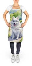Load image into Gallery viewer, American Eskimo Spring Garden Apron – Artist-Designed Kitchen, BBQ &amp; Craft Apron