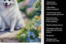 Load image into Gallery viewer, American Eskimo Spring Garden Kitchen Towel