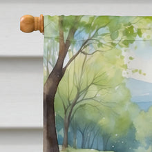 Load image into Gallery viewer, American Foxhound Spring Path House Flag