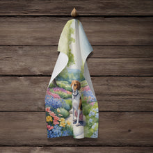 Load image into Gallery viewer, American Foxhound Spring Garden Kitchen Towel