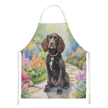 Load image into Gallery viewer, American Water Spaniel Spring Garden Apron – Artist-Designed Kitchen, BBQ &amp; Craft Apron