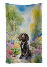 Load image into Gallery viewer, American Water Spaniel Spring Garden Kitchen Towel