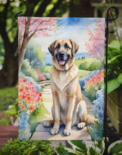 Load image into Gallery viewer, American Water Spaniel Spring Path House Flag  – Dog-Themed Floral Outdoor Decor