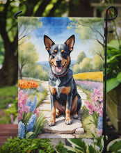 Load image into Gallery viewer, Australian Cattle Dog Spring Path Garden Flag  – Dog-Themed Floral Outdoor Decor