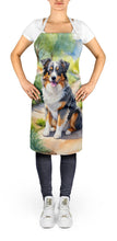 Load image into Gallery viewer, Australian Shepherd Spring Garden Apron – Artist-Designed Kitchen, BBQ &amp; Craft Apron