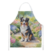 Load image into Gallery viewer, Australian Shepherd Spring Garden Apron – Artist-Designed Kitchen, BBQ &amp; Craft Apron