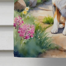 Load image into Gallery viewer, Australian Shepherd Spring Path House Flag