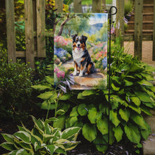 Load image into Gallery viewer, Australian Shepherd Spring Path Garden Flag  – Dog-Themed Floral Outdoor Decor