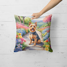Load image into Gallery viewer, Australian Terrier Spring Garden Throw Pillow