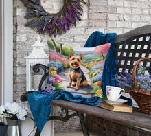 Load image into Gallery viewer, Australian Terrier Spring Garden Throw Pillow