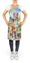 Load image into Gallery viewer, Basenji Spring Garden Apron – Artist-Designed Kitchen, BBQ &amp; Craft Apron
