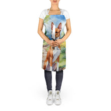Load image into Gallery viewer, Basenji Spring Garden Apron – Artist-Designed Kitchen, BBQ &amp; Craft Apron