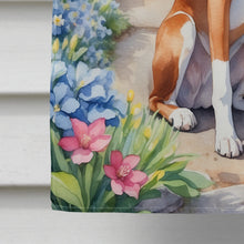 Load image into Gallery viewer, Basenji Spring Path House Flag
