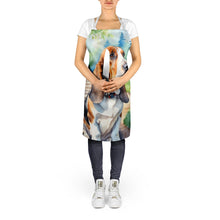Load image into Gallery viewer, Basset Hound Spring Garden Apron – Artist-Designed Kitchen, BBQ &amp; Craft Apron