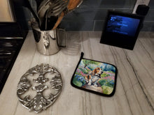 Load image into Gallery viewer, Basset Hound Spring Garden Pot Holders - Set of 2 Decorative Kitchen Helpers | Made in the USA