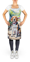 Load image into Gallery viewer, Beagle Spring Garden Apron – Artist-Designed Kitchen, BBQ &amp; Craft Apron