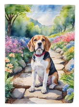 Load image into Gallery viewer, Beagle Spring Path House Flag