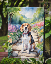 Load image into Gallery viewer, Beagle Spring Garden Path Flag  – Dog-Themed Floral Outdoor Decor