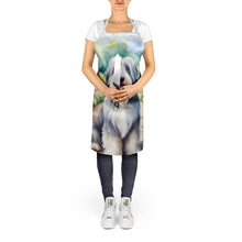 Load image into Gallery viewer, Bearded Collie Spring Garden Apron – Artist-Designed Kitchen, BBQ &amp; Craft Apron