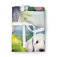 Load image into Gallery viewer, Bedlington Terrier Spring Garden Apron – Artist-Designed Kitchen, BBQ &amp; Craft Apron