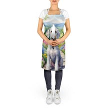 Load image into Gallery viewer, Bedlington Terrier Spring Garden Apron – Artist-Designed Kitchen, BBQ &amp; Craft Apron
