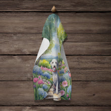 Load image into Gallery viewer, Bedlington Terrier Spring Garden Kitchen Towel
