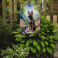 Load image into Gallery viewer, Belgian Malinois Spring Path Garden Flag  – Dog-Themed Floral Outdoor Decor