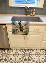 Load image into Gallery viewer, Belgian Malinois Spring Garden Kitchen Towel