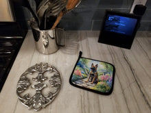Load image into Gallery viewer, Belgian Malinois Spring Garden Pot Holders - Set of 2 Decorative Kitchen Helpers | Made in the USA